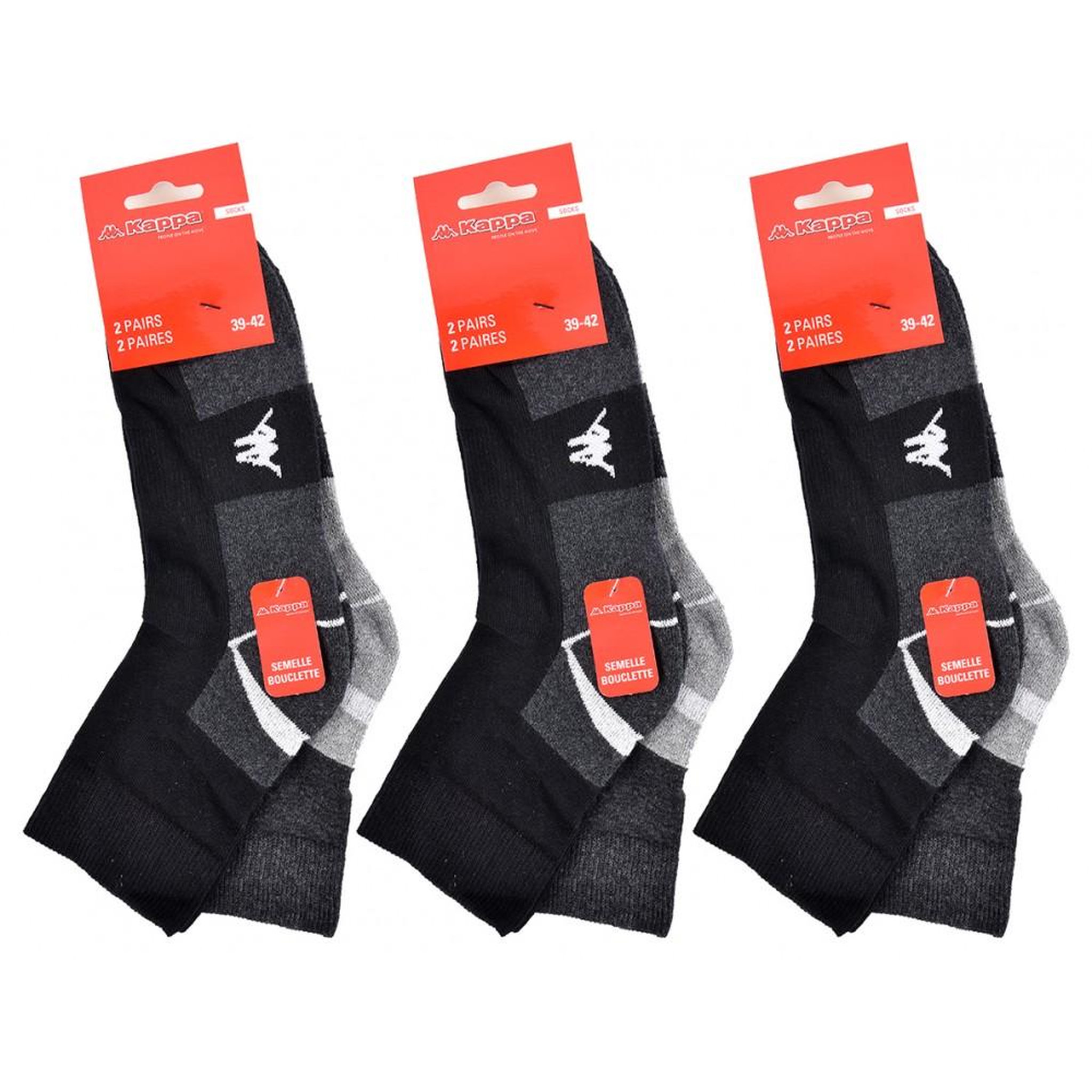 Voir la diapositive 3 : KAPPA Chaussettes Homme QUARTER KAPPA
