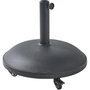 Voir la diapositive 2 : GARDENSTAR Pied de parasol rond - Résine - 25 kgs - Noir