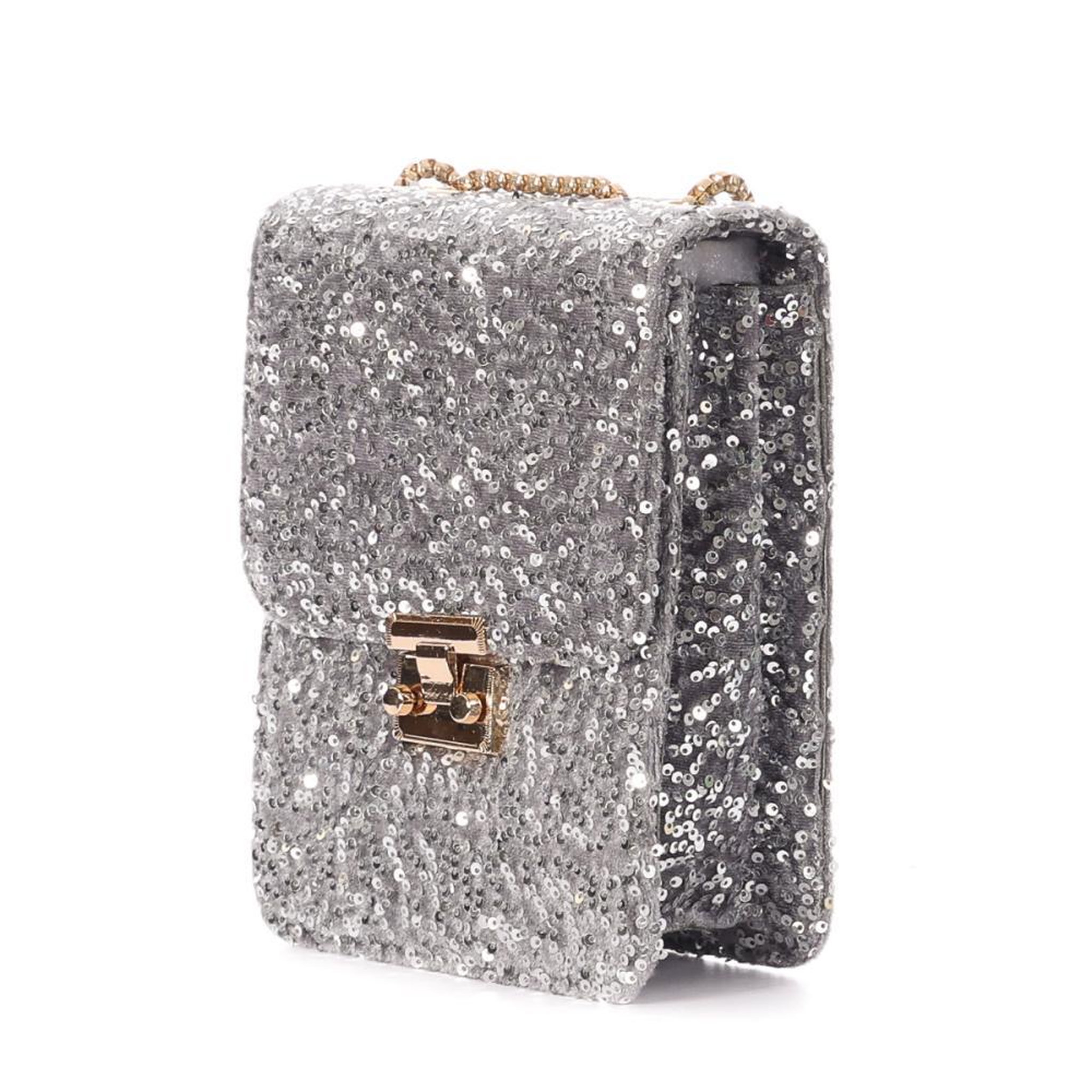 Voir la diapositive 3 : Stella Green Sac Bandoulière Sequins é Stella Green Telephone