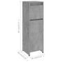 Voir la diapositive 6 : VIDAXL Armoire de salle de bain Gris beton 30x30x95 cm Bois ingenierie