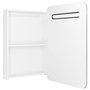 Voir la diapositive 5 : VIDAXL Armoire de salle de bain à miroir LED Blanc brillant 60x11x80cm