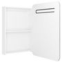 Voir la diapositive 5 : VIDAXL Armoire de salle de bain à miroir LED Blanc brillant 60x11x80cm