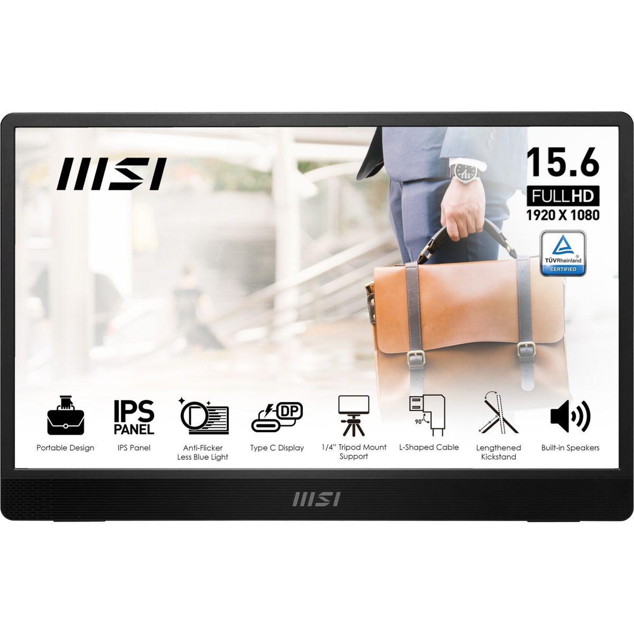 Voir la diapositive 2 : MSI Ecran PC PRO MP161 E2 Plat 15..6'' IPS