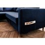 Voir la diapositive 4 : LISA DESIGN Anna - canapé d'angle gauche - 5 places - convertible - en velours