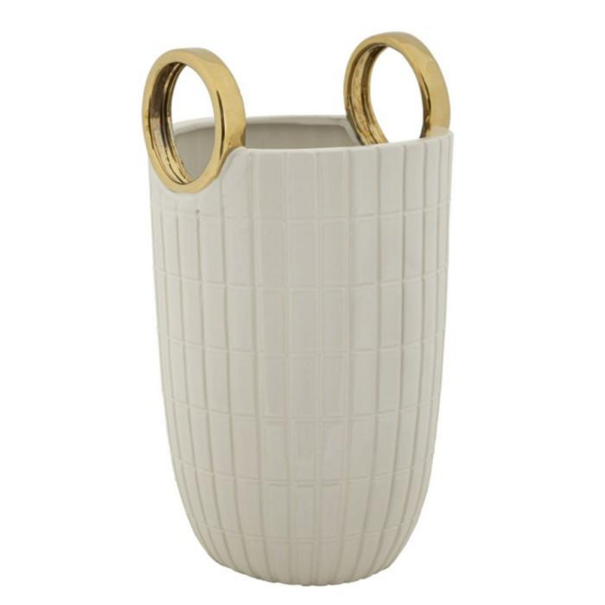 Paris Prix Vase Design en Céramique  Shopping  25cm Blanc