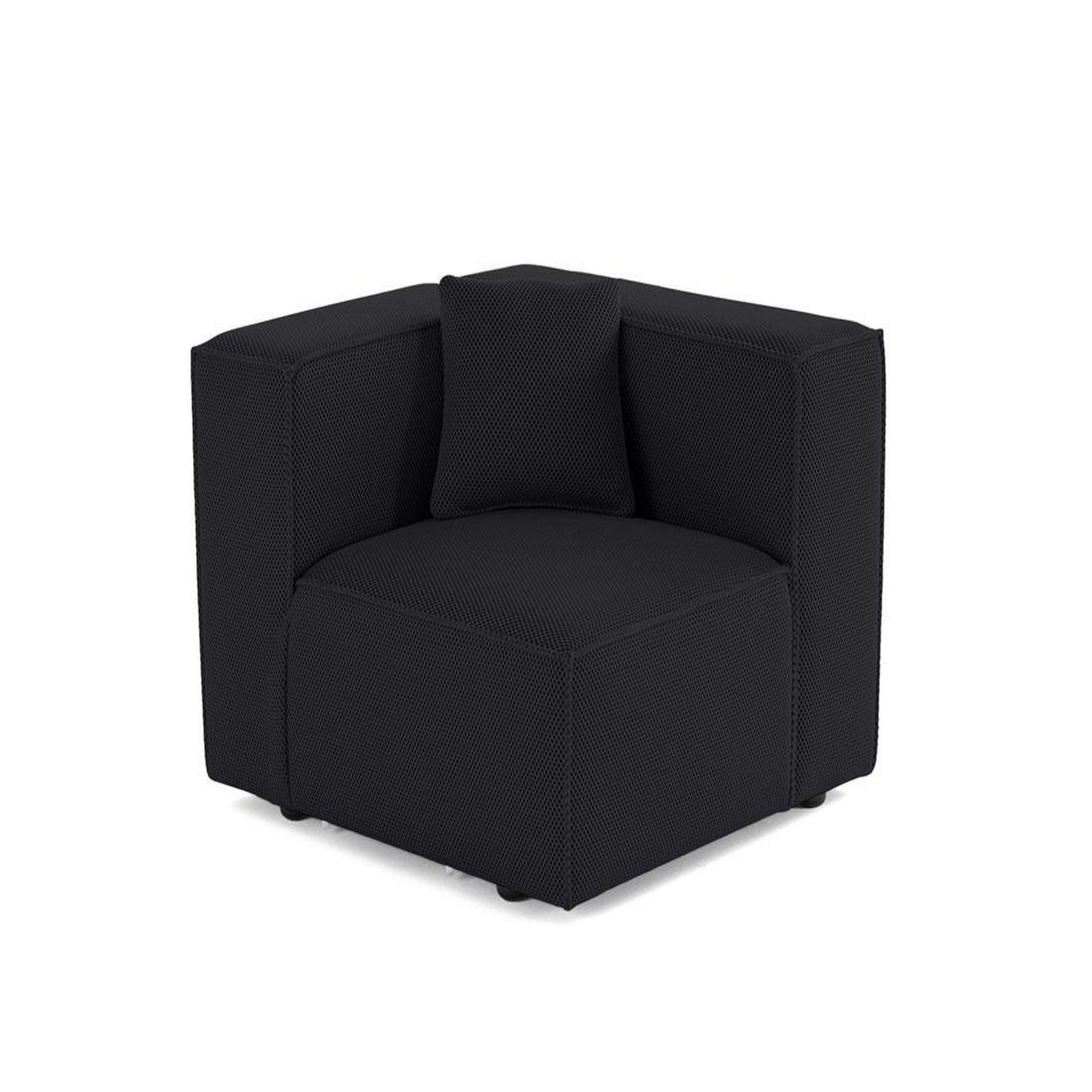 Voir la diapositive 1 : LISA DESIGN Arty - module d'assise droit - en tissu mailles 3d