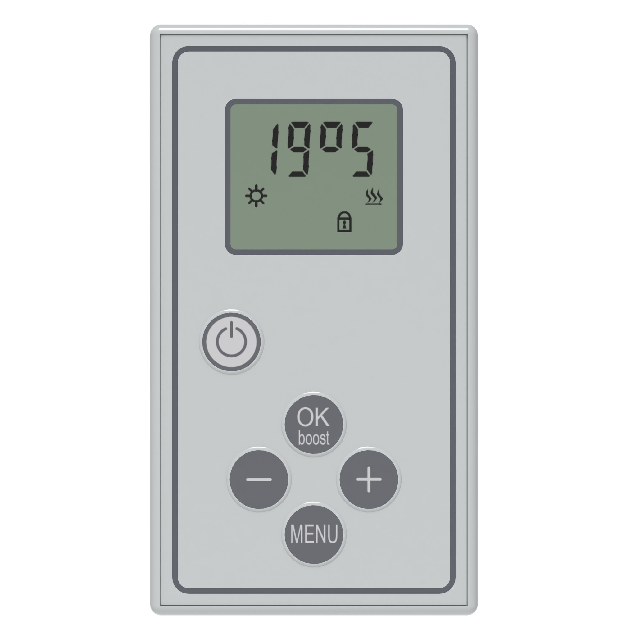 Voir la diapositive 4 : CARRERA Sèche-serviettes électrique lames plates 750W avec soufflerie 1000W - sans fluide