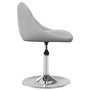 Voir la diapositive 5 : VIDAXL Chaises pivotantes a manger lot de 2 Gris clair Velours