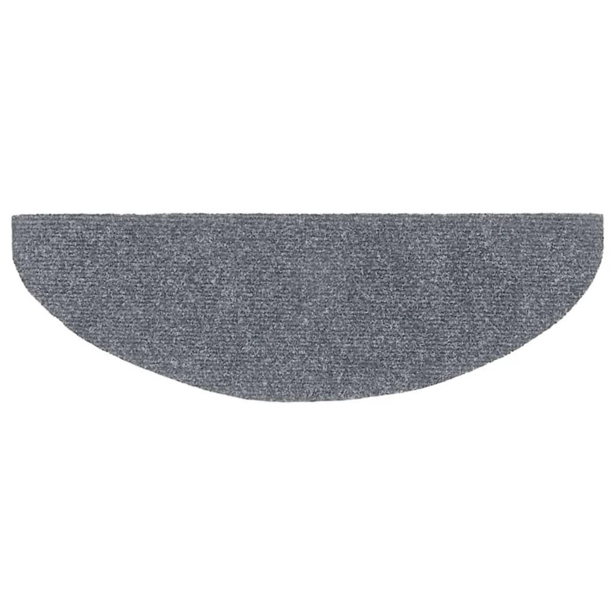 VIDAXL Tapis autoadhesifs de marches 10 pcs Gris clair 65x21x4 cm