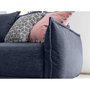 Voir la diapositive 5 : BEST MOBILIER Lena - canapé d'angle convertible - avec coffre - style scandinave - 5 places - droit
