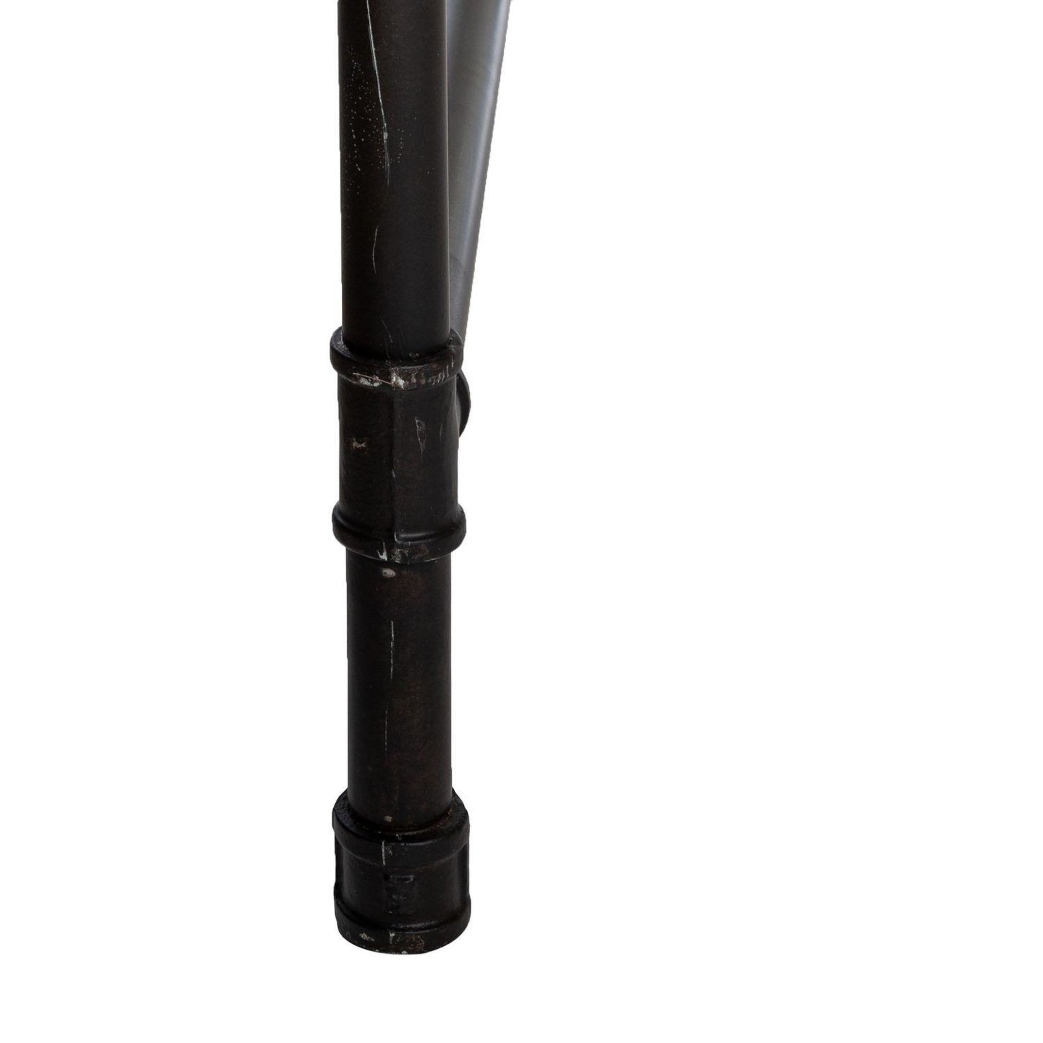 Voir la diapositive 4 : ATMOSPHERA Table à manger design bois et métal industriel siam - l. 200 x h. 77 cm - noir