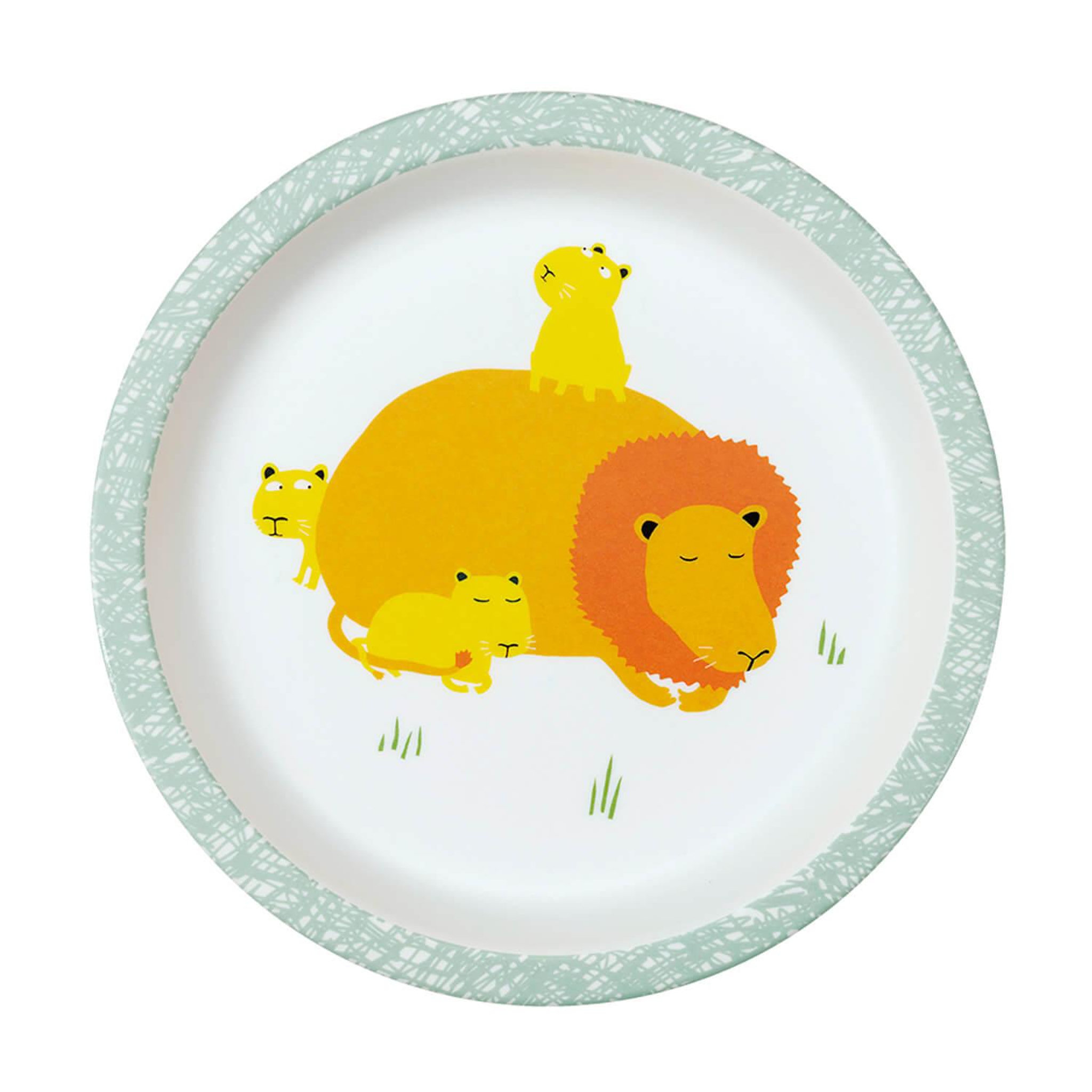 Petit Jour Paris Assiette bébé 18 cm : la savane
