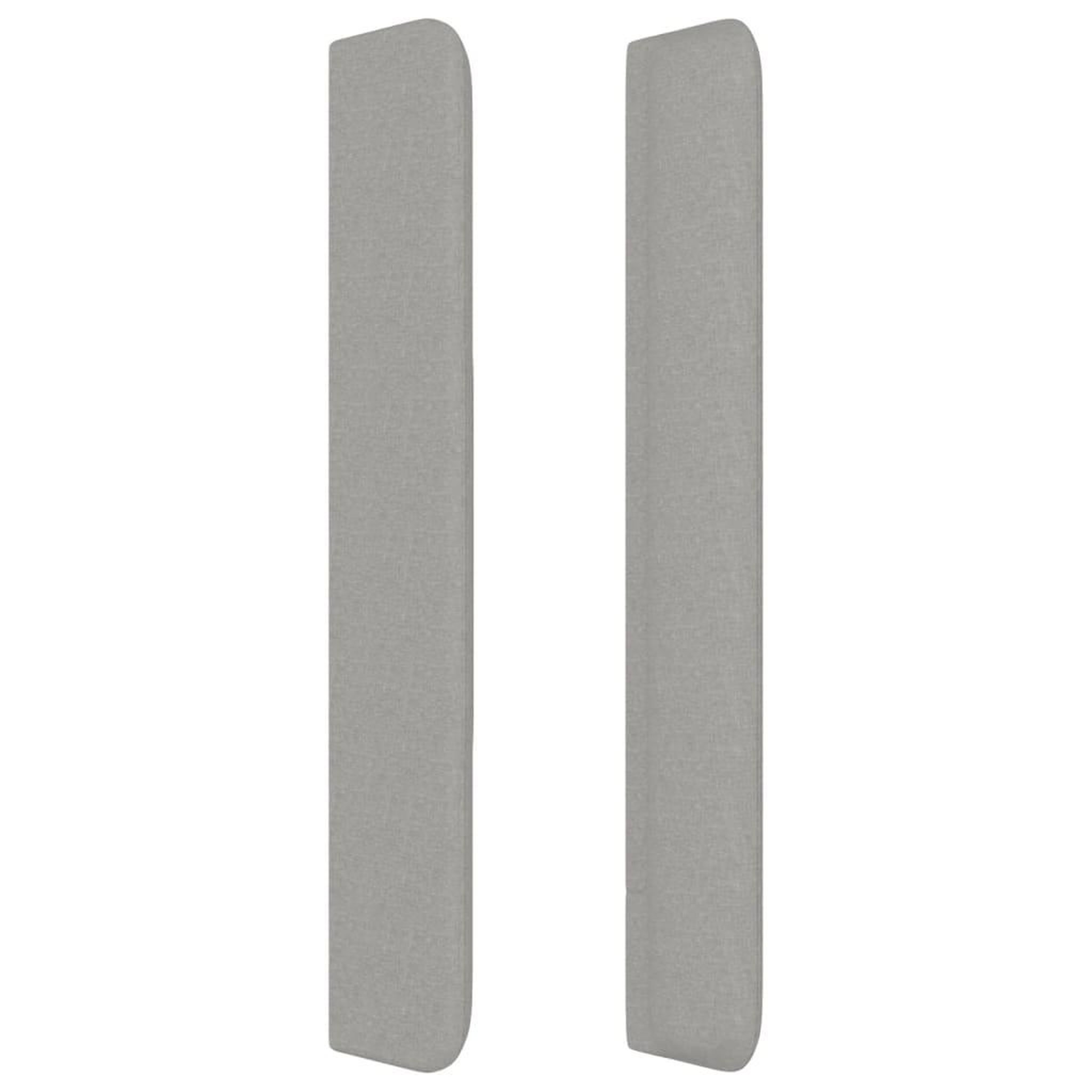 Voir la diapositive 4 : VIDAXL Tete de lit avec oreilles Gris clair 83x16x118/128 cm Tissu