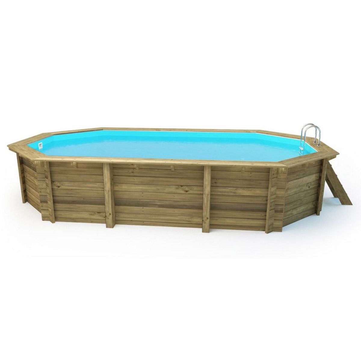 Habitat et Jardin Piscine bois   Brazilia 130    5.86 x 3.86 x 1.32 m
