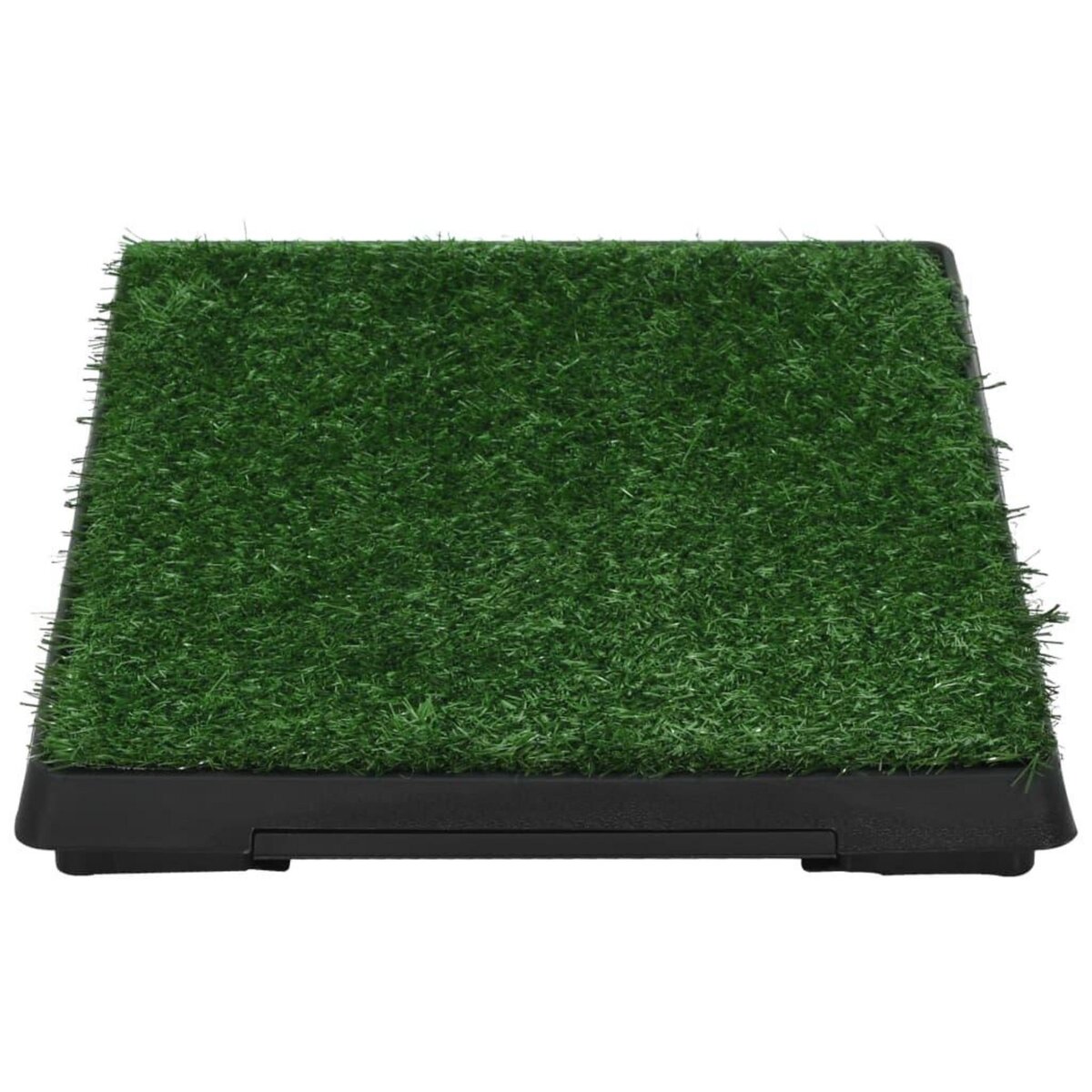 VIDAXL Tapis pour animaux avec plateau et gazon artificiel Vert