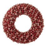 Paris Prix Couronne de Noël Ronde  Baies  35cm Rouge