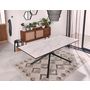 Voir la diapositive 6 : BEST MOBILIER Sullana - table à manger extensible - effet marbre - 4 à 6 personnes