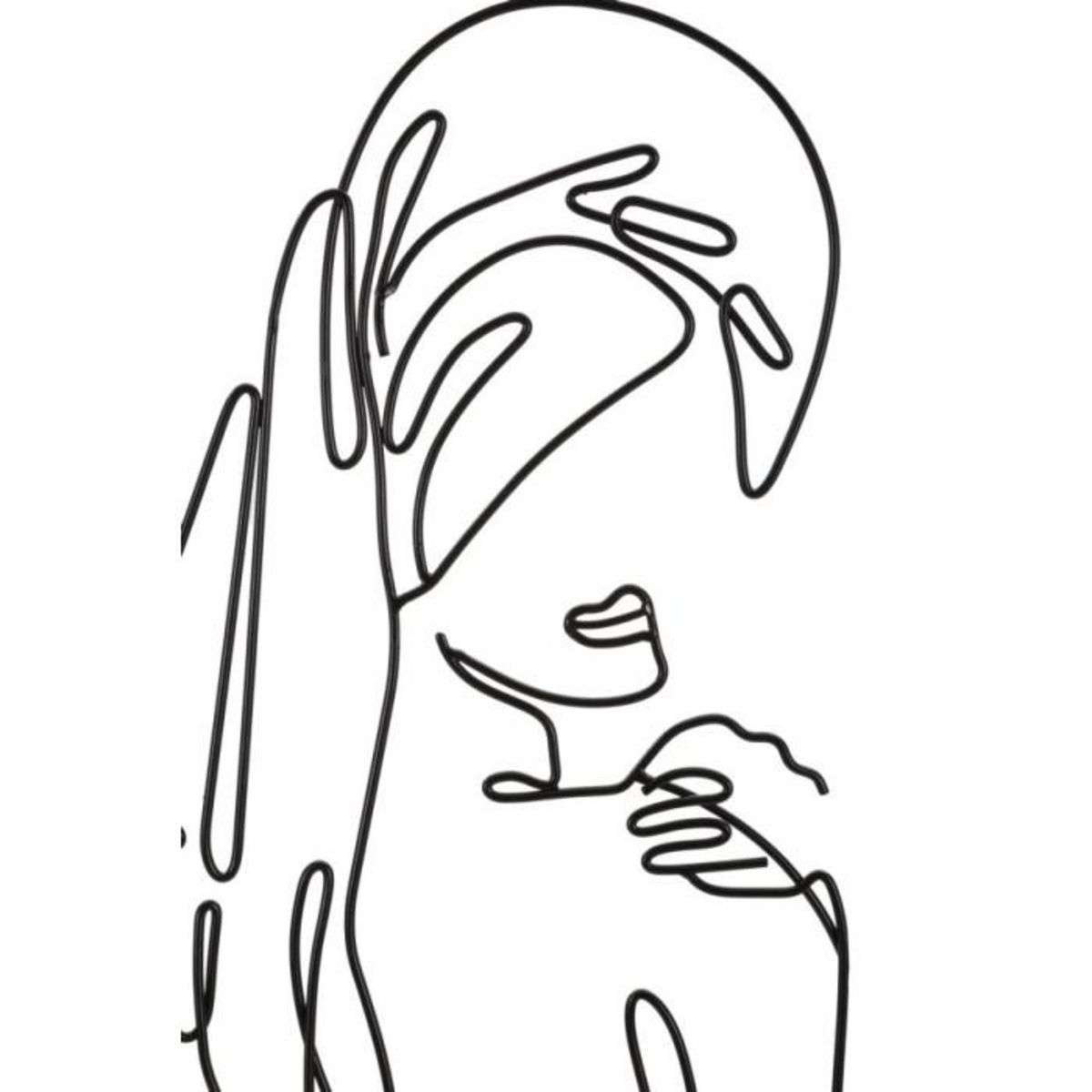 Paris Prix Décoration Murale Encadrée en Métal  Muro Towel  70cm Noir