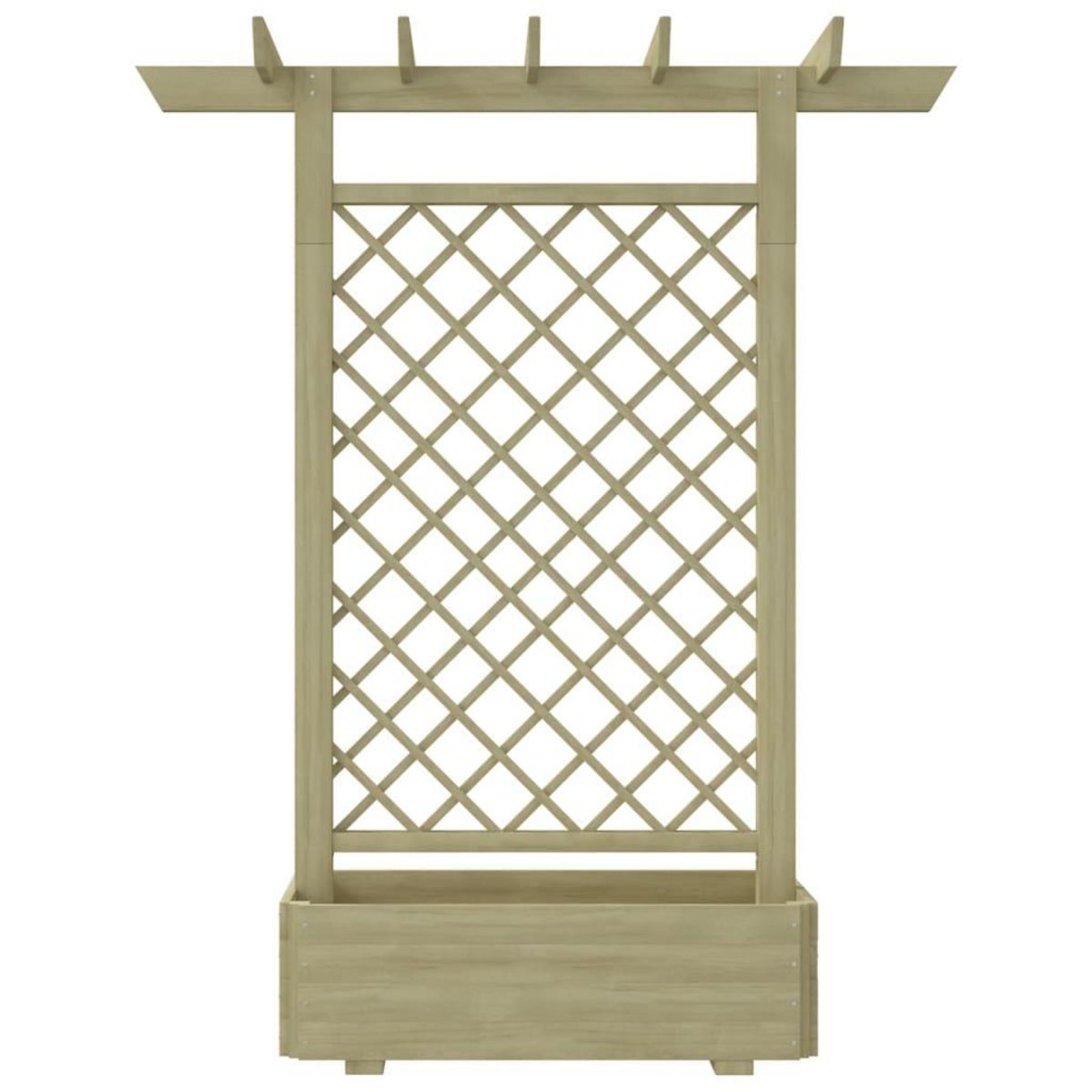 VIDAXL Jardiniere pergola 162 x 56 x 204 cm Bois