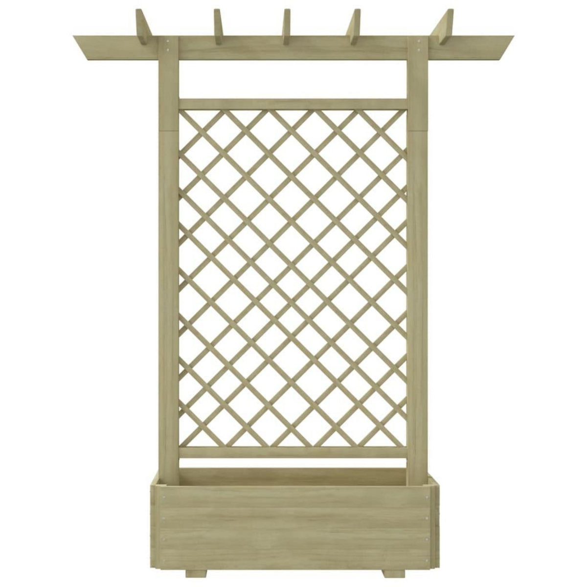 VIDAXL Jardiniere pergola 162 x 56 x 204 cm Bois