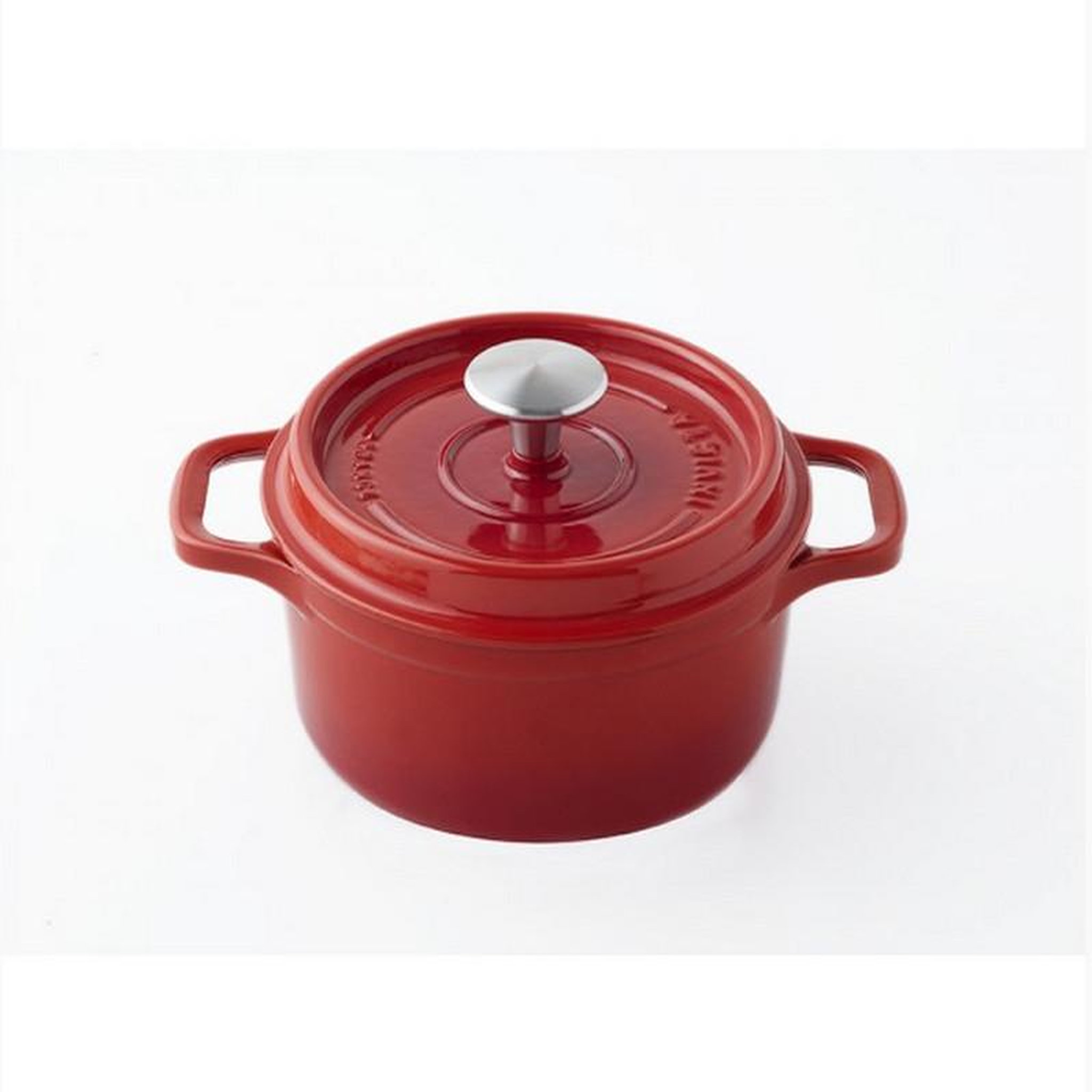 Invicta Cocotte ronde en fonte émaillée 22cm rubis - 402220