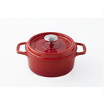 Invicta Cocotte ronde en fonte émaillée 22cm rubis - 402220