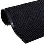 Voir la diapositive 2 : VIDAXL Tapis d'entree PVC Noir 120 x 180 cm