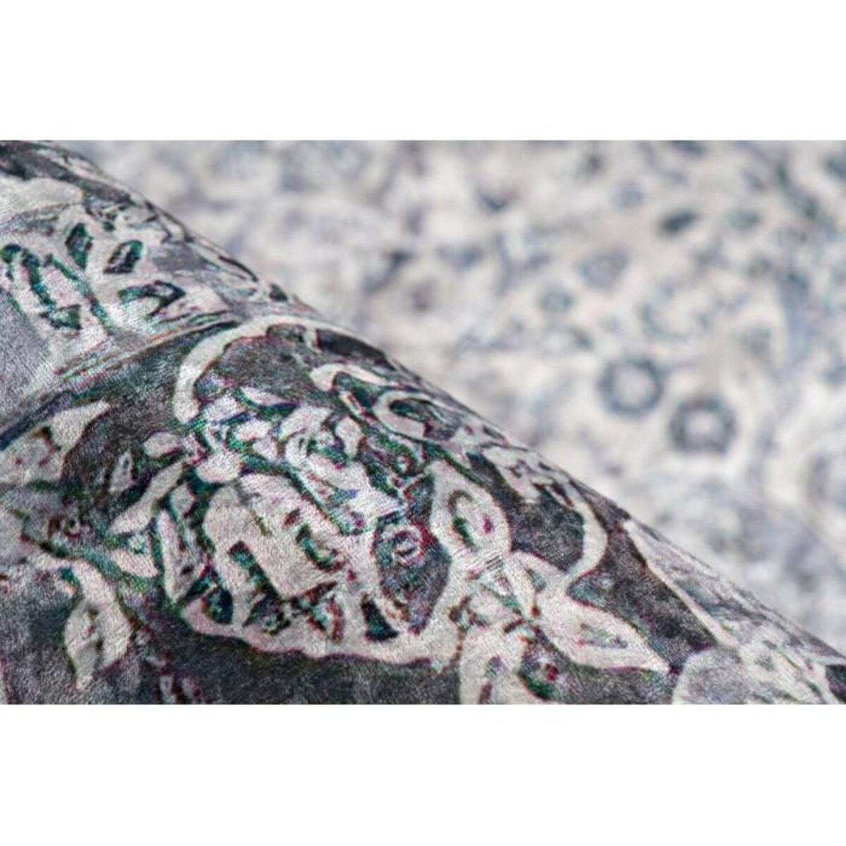 Paris Prix Tapis Vintage à Poils Plats  Rhodin  Gris