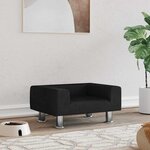 VIDAXL Lit pour chien noir 50x40x26,5 cm velours