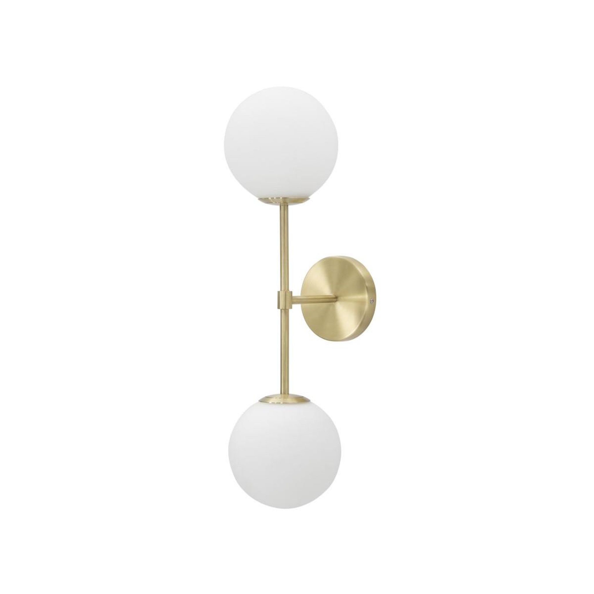 Voir la diapositive 3 : Paris Prix Applique murale 2 sphères  glamy doppia  55cm blanc & or