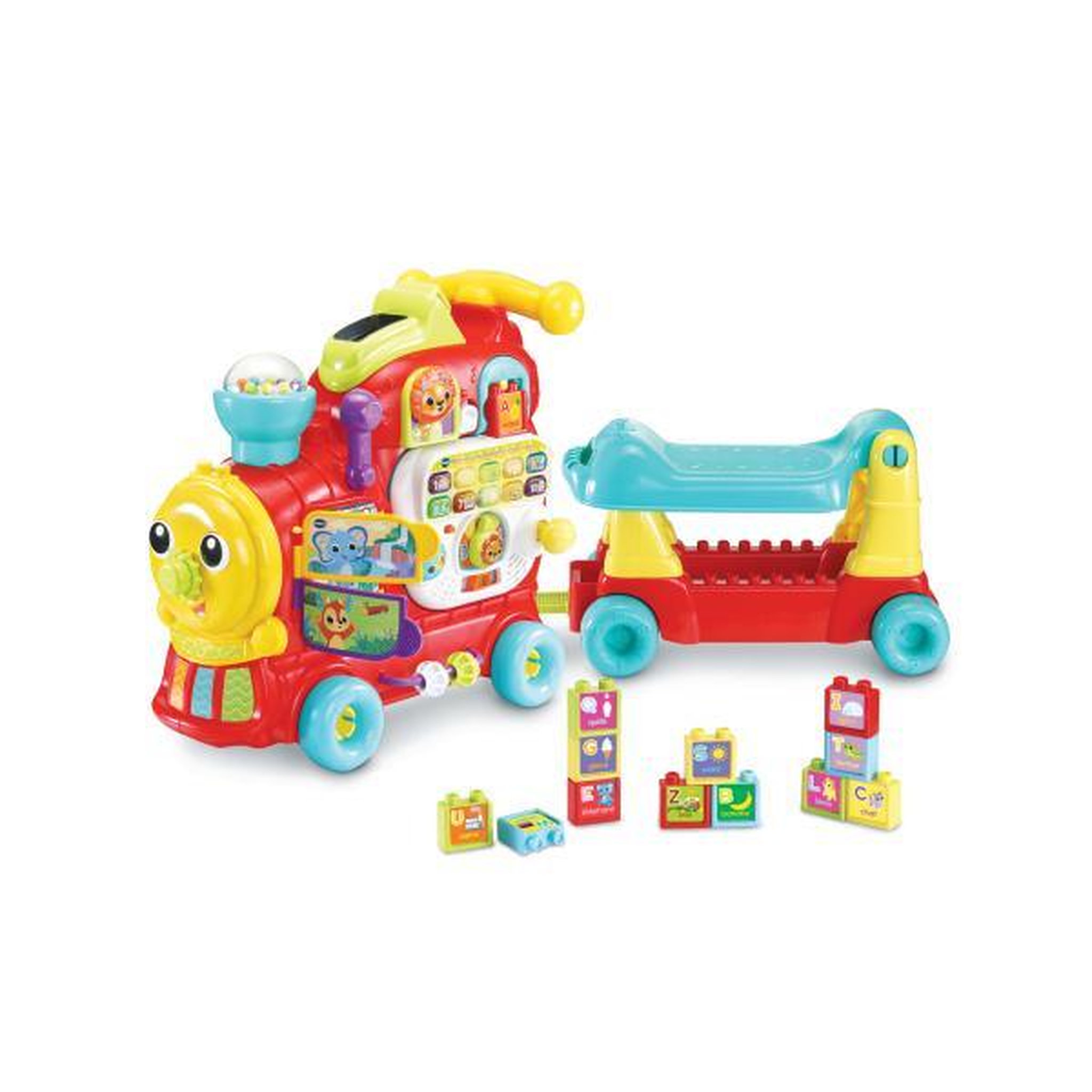 VTECH BABY Porteur Trotteur  Maxiloco Mon Trotti Train 7 En 1 - VTECH BABY - Rouge - Musical
