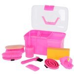 KERBL Kerbl Mini Boîte de toilettage avec 8 accessoires Rose 321766