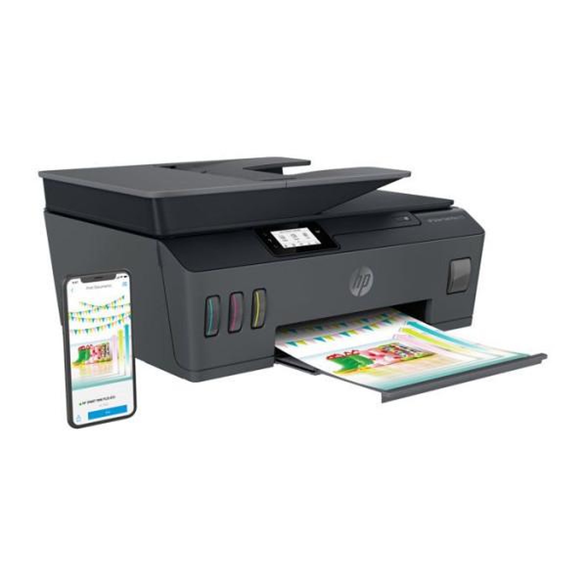 Voir la diapositive 4 : HP Imprimante multifonction tout-en-un sans fil hp y0f74a bhc tank plus 655 a4 jet d'encre wi-fi noir