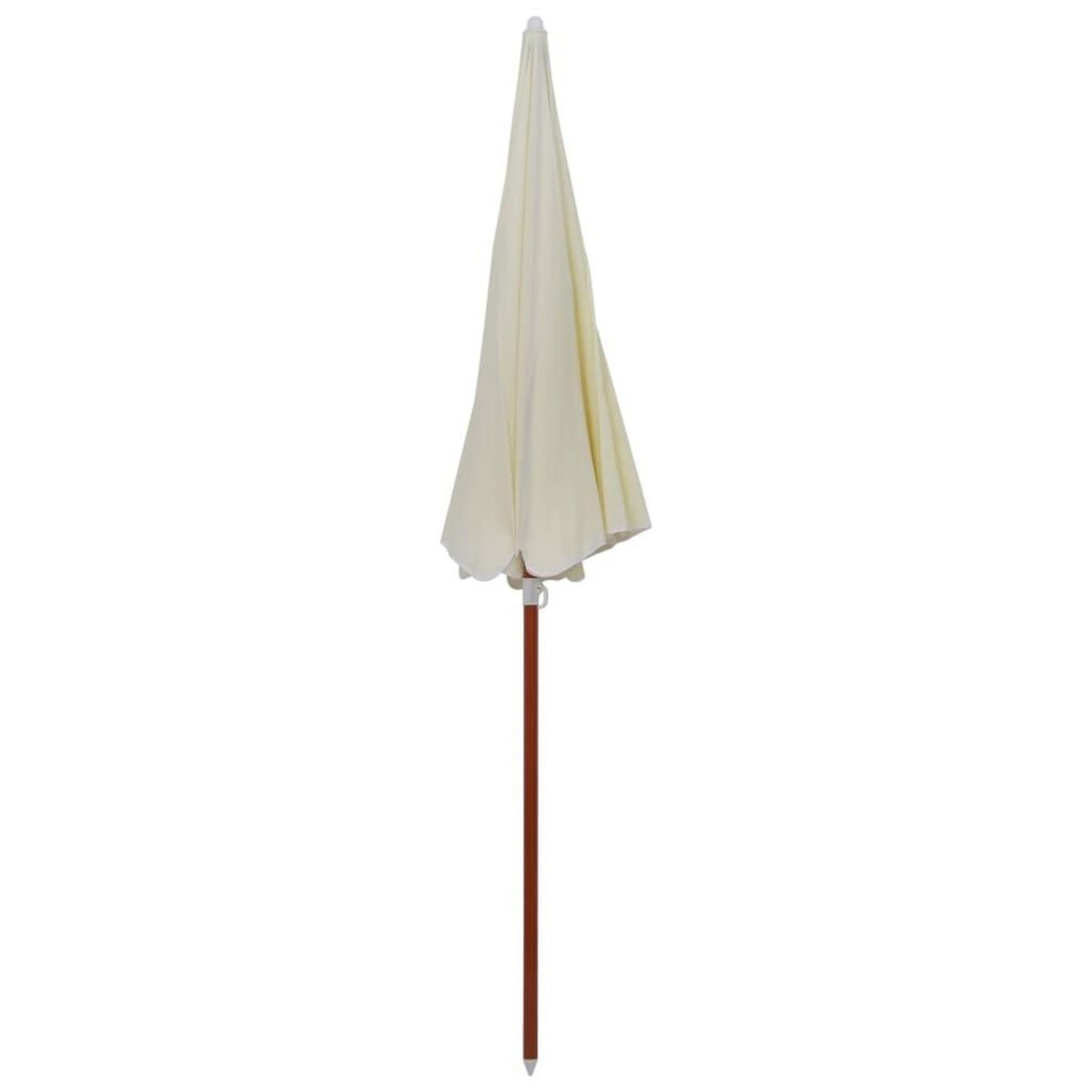 VIDAXL Parasol de jardin avec mat en acier 240 cm Sable