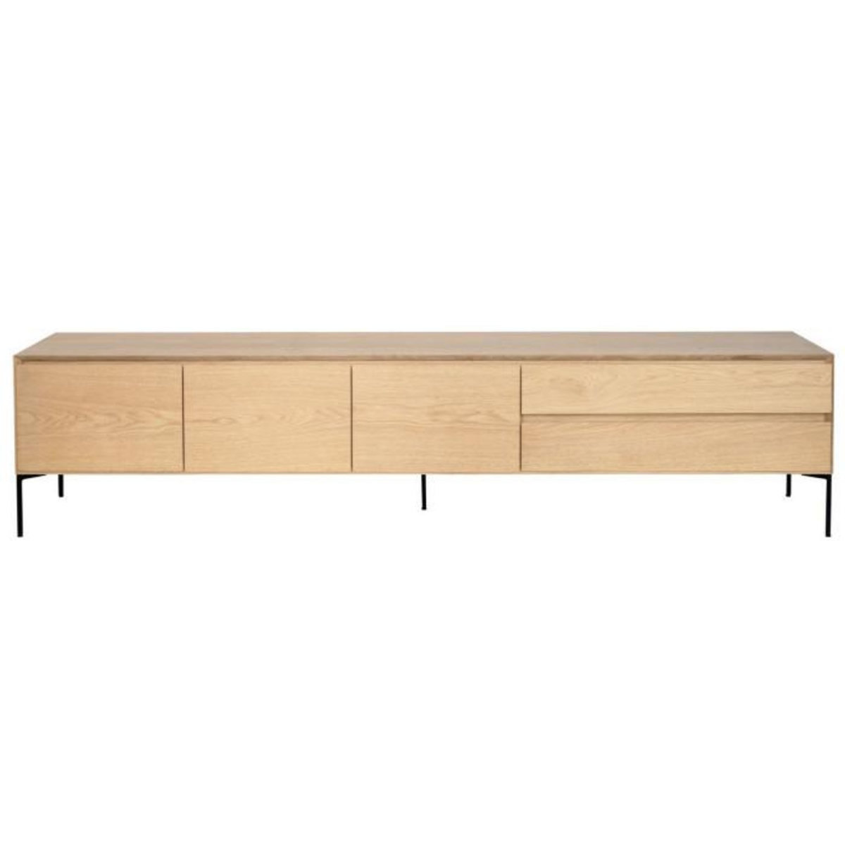 Paris Prix Meuble TV 3 Portes & 2 Tiroirs  Tilo  220cm Chêne