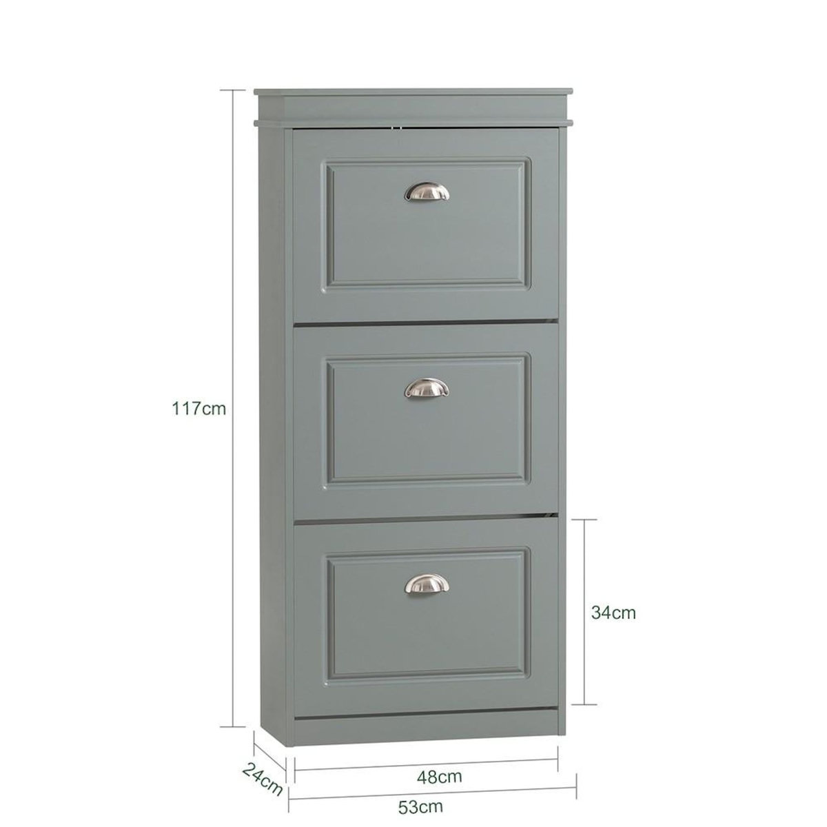 SOBUY SoBuy - Meuble À Chaussures à 3 tiroirs - Classique - FSR94