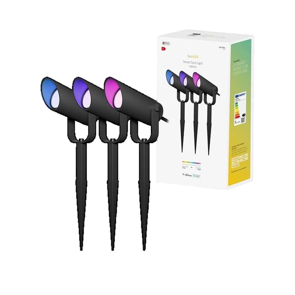 BV CORPORATION Kit de Spots Lumineux Intelligents Hombli Outdoor Smart Spot Light