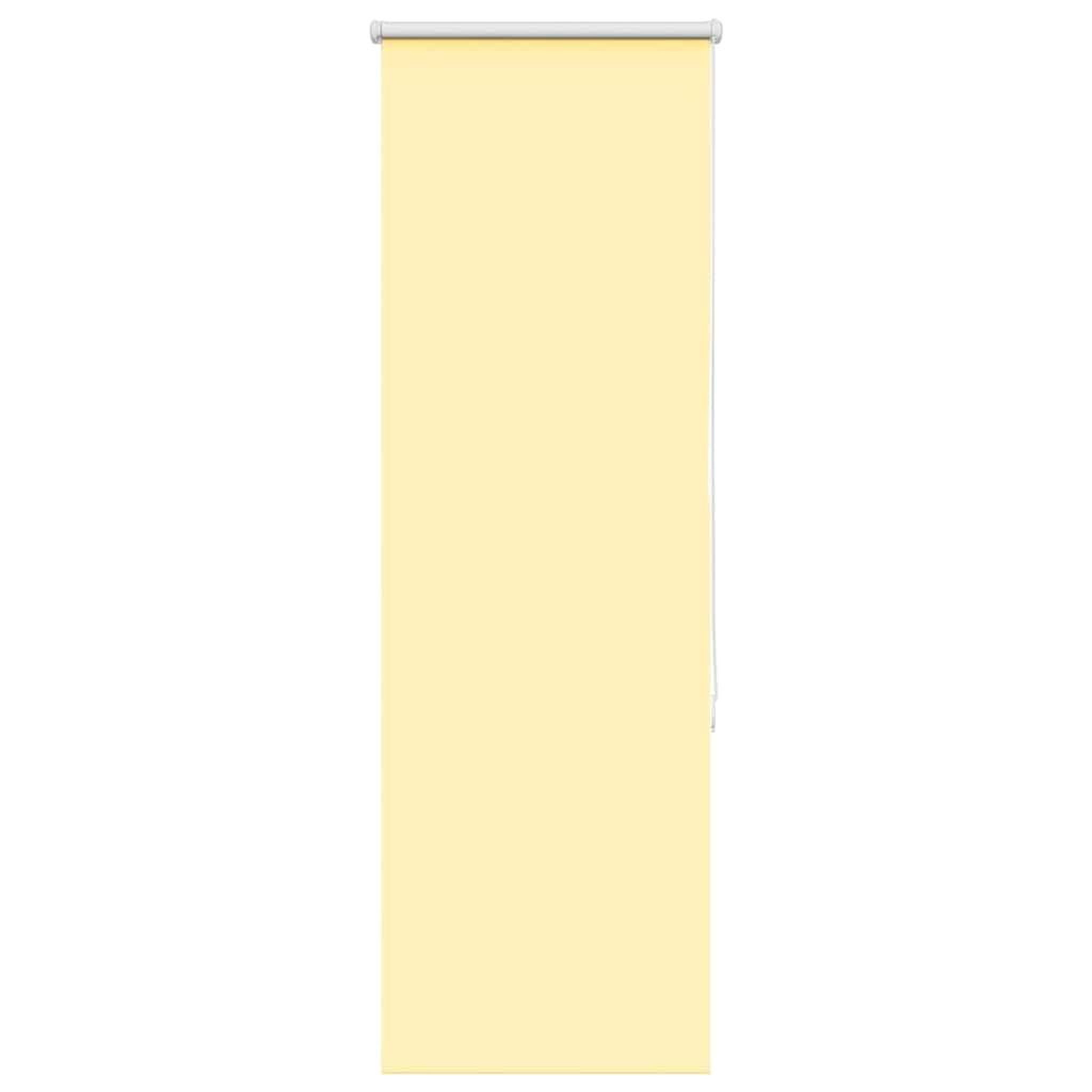 VIDAXL Store enrouleur occultant jaune largeur du tissu 35,7 cm