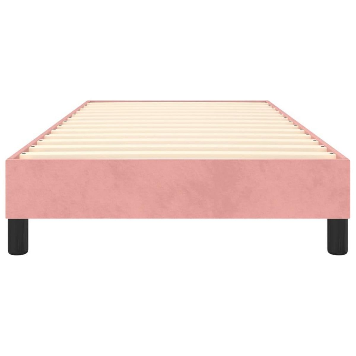 VIDAXL Cadre de lit sans matelas rose 80x200 cm velours