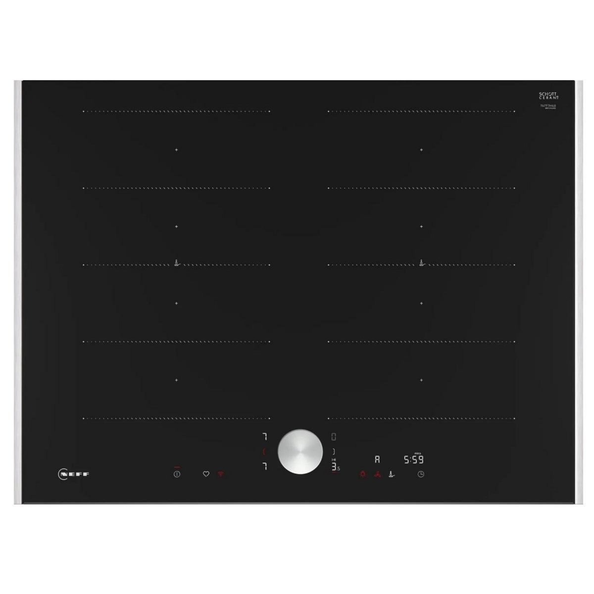 Neff Table de cuisson induction 71cm 4 feux 7400w noir - T67TTX4L0
