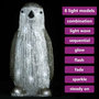 Voir la diapositive 3 : VIDAXL Silhouette de pingouin de Noël LED Acrylique 30 cm