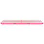 Voir la diapositive 6 : VIDAXL Tapis gonflable de gymnastique avec pompe 600x100x10cm PVC Rose