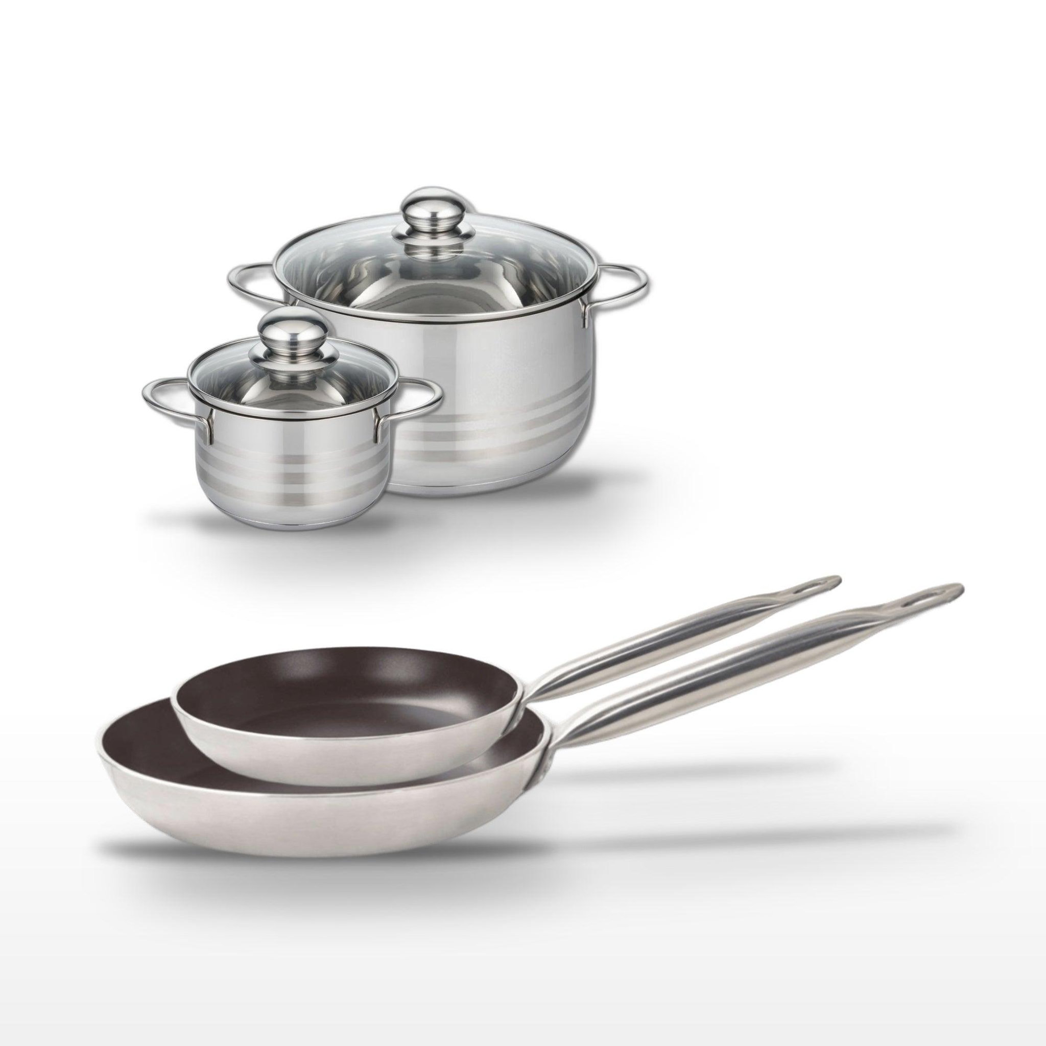 ELO Lot poêles 24/28 cm et faitouts 14/20 cm elo bistro line