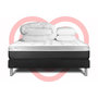 Voir la diapositive 6 : VITALIT Pack prêt à dormir VITAL SOFT 160 x 200 cm sommier Kit noir