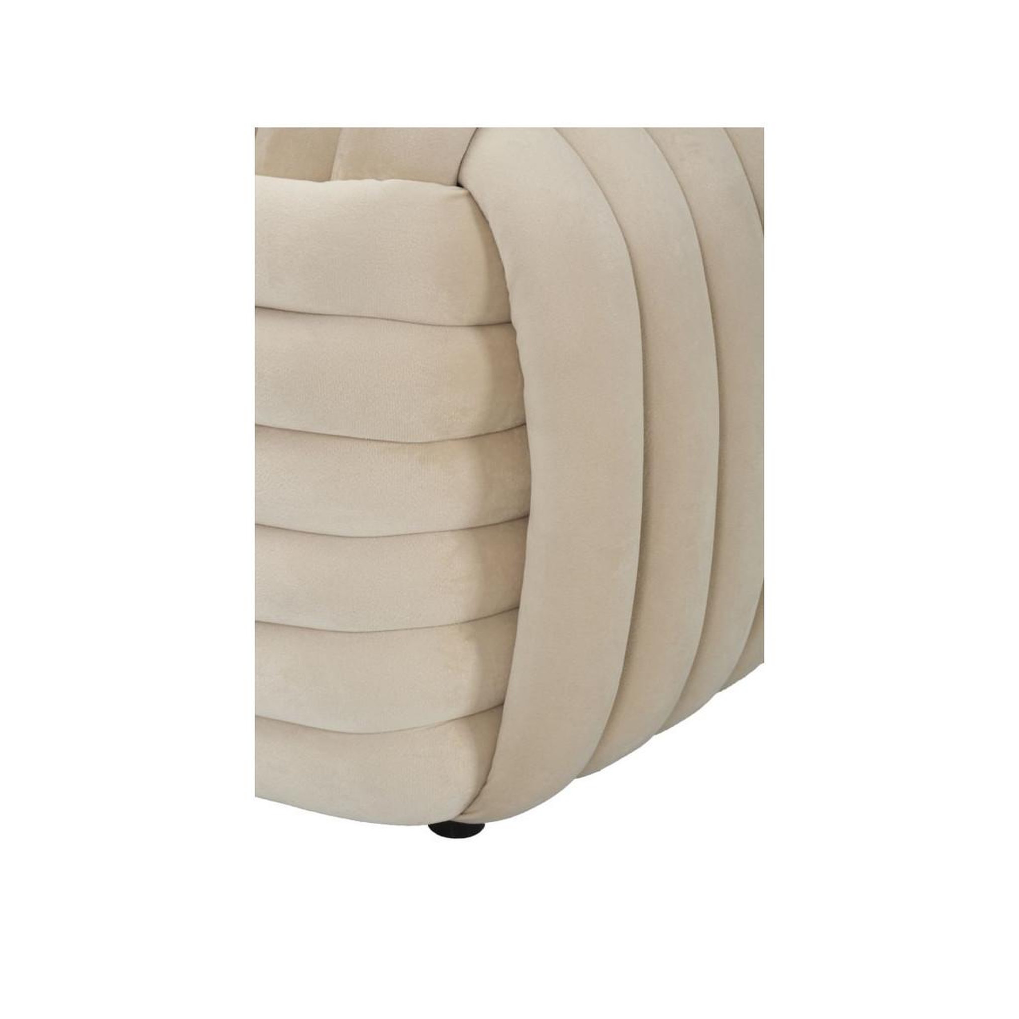 Voir la diapositive 6 : Paris Prix Banc design en velours  softy  90cm crème