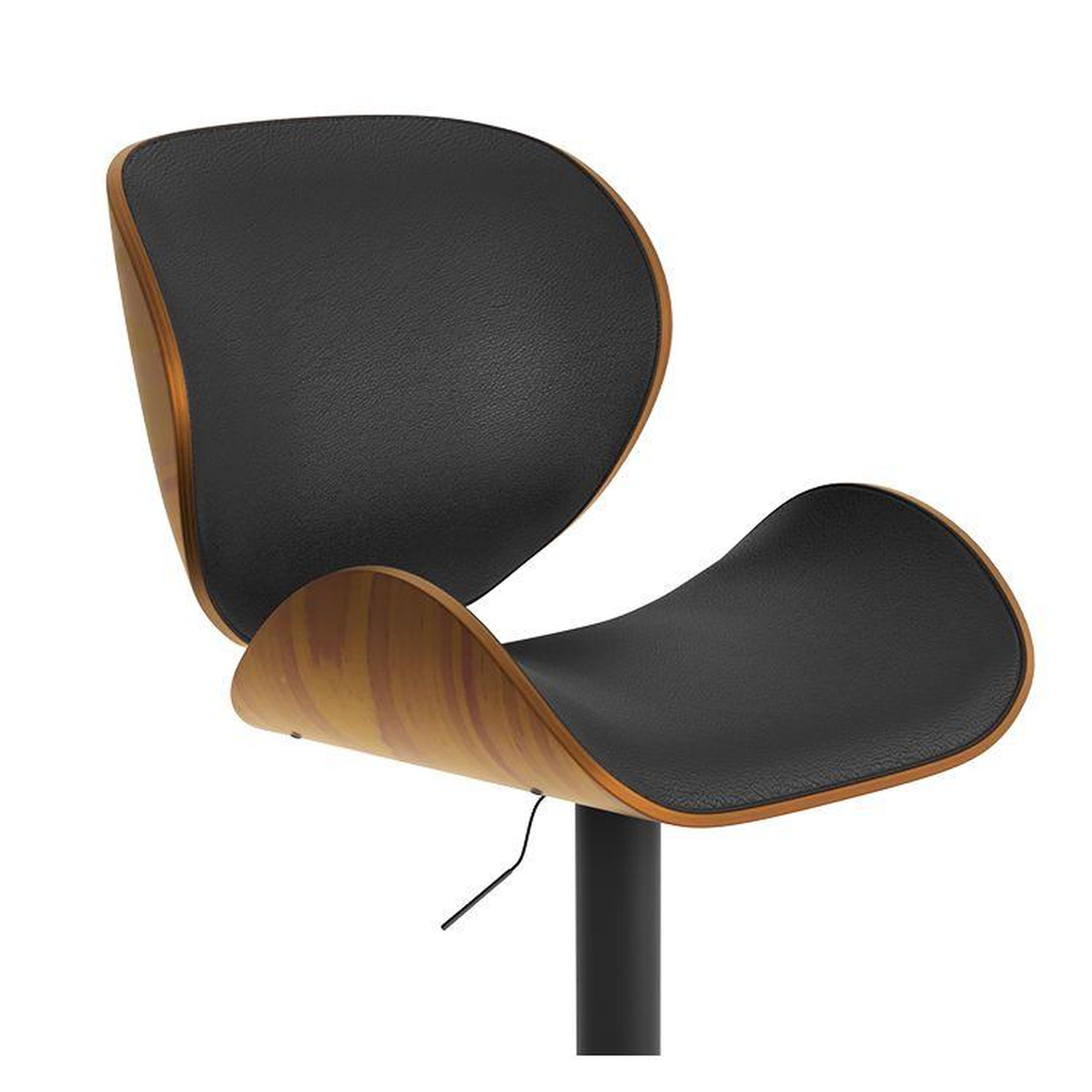 Voir la diapositive 6 : MAISON PAVANE Chaise de bar réglable 63/84 cm en cuir synthétique noir-baudoin