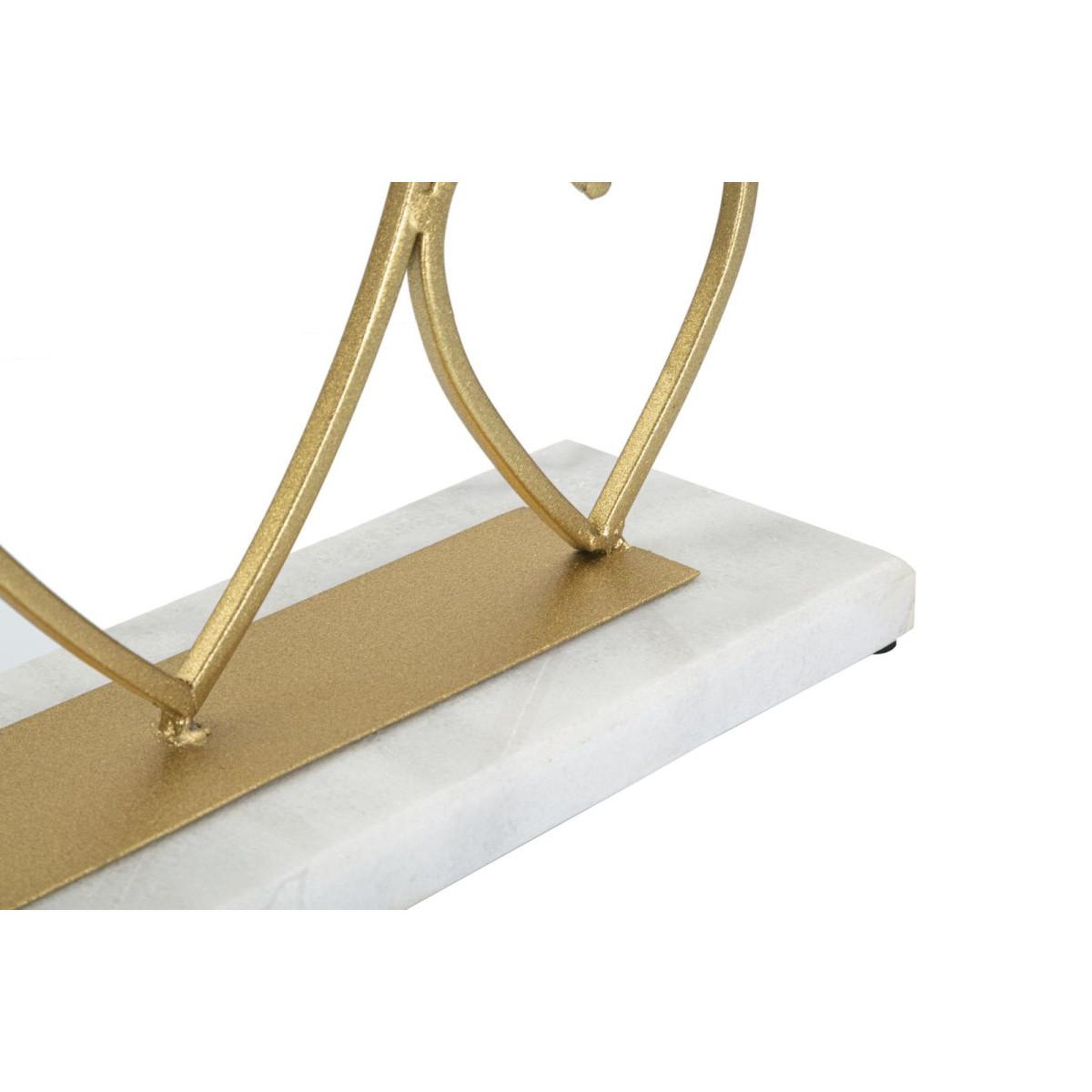 Voir la diapositive 5 : Paris Prix Bougeoir design en marbre  cœur  30cm or