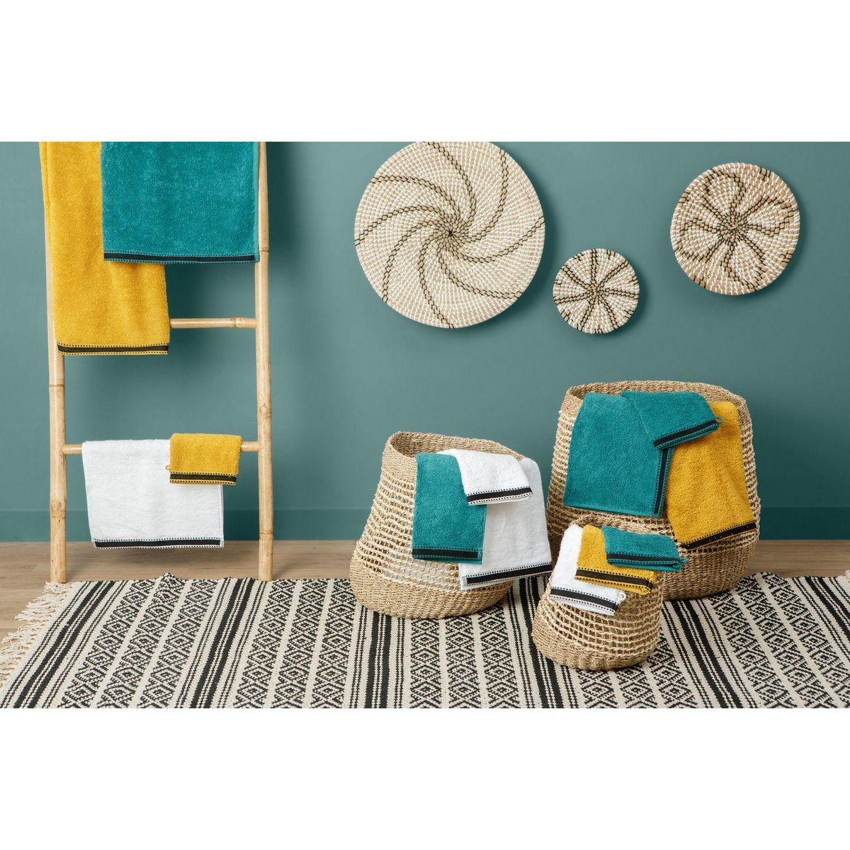 ATMOSPHERA Drap de bain Joia avec liseré