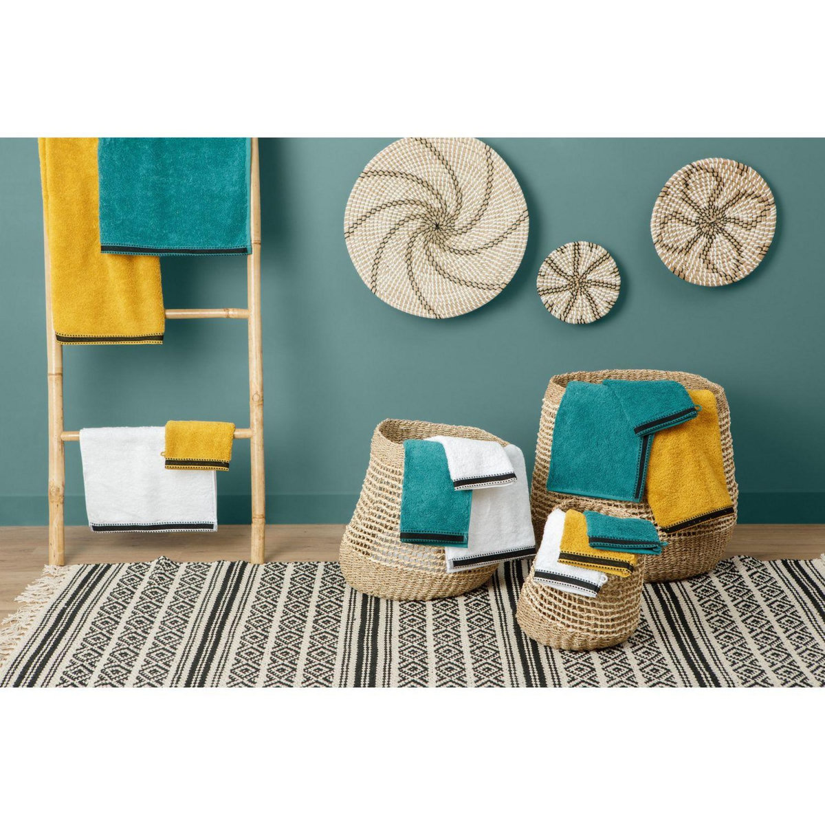 ATMOSPHERA Drap de bain Joia avec liseré