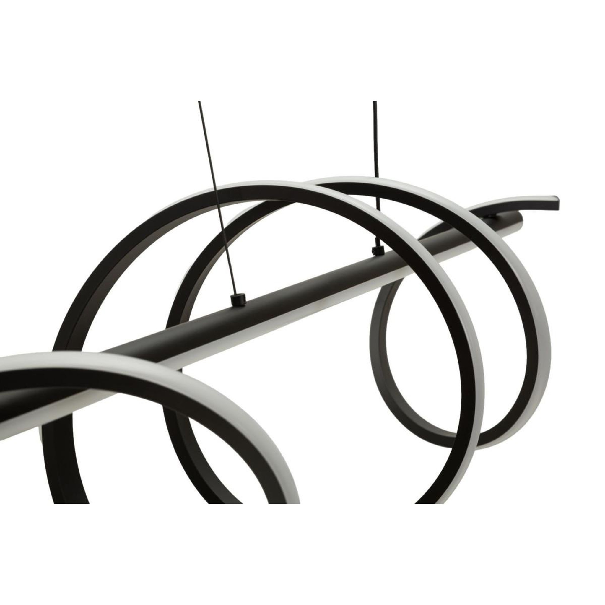 Voir la diapositive 2 : Paris Prix Suspension led  spiral  101cm noir
